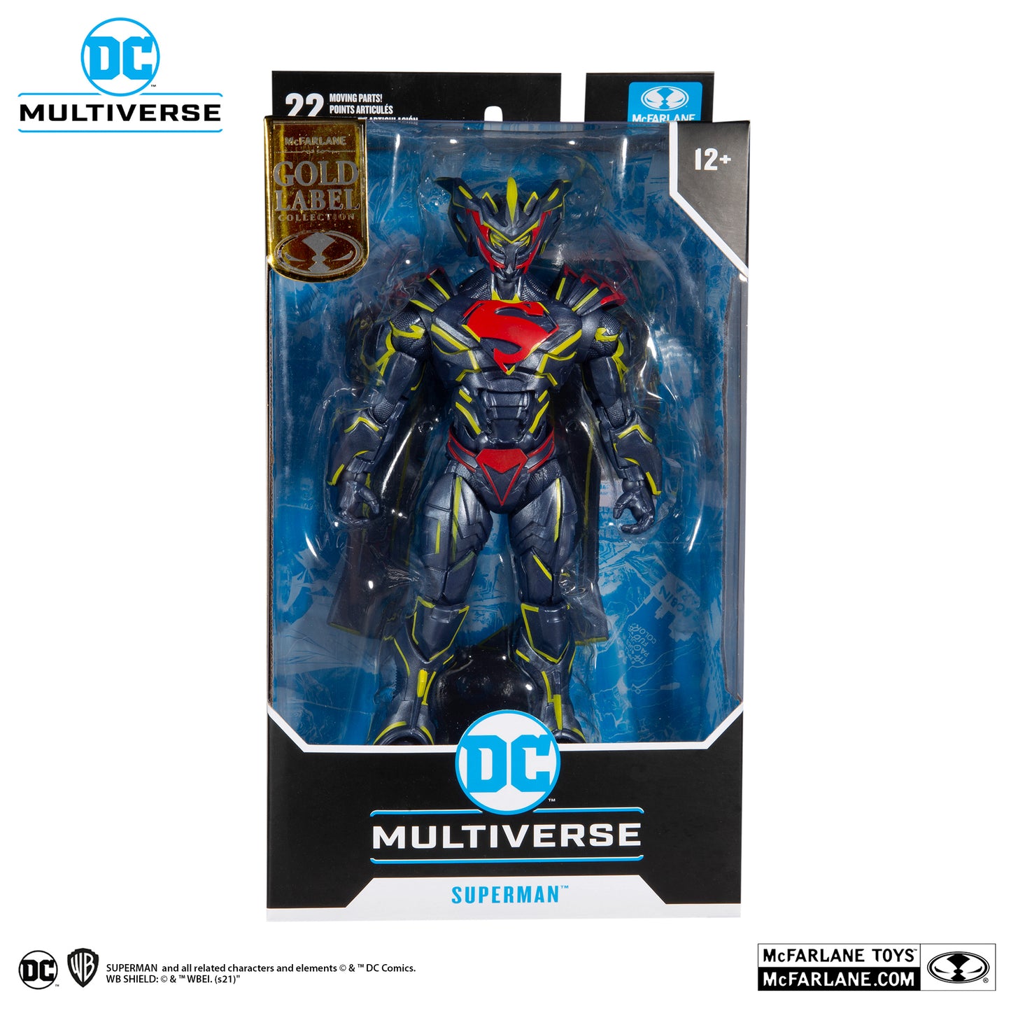 McFarlane Toys DC Superman Energized Unchained Armor Gold Label