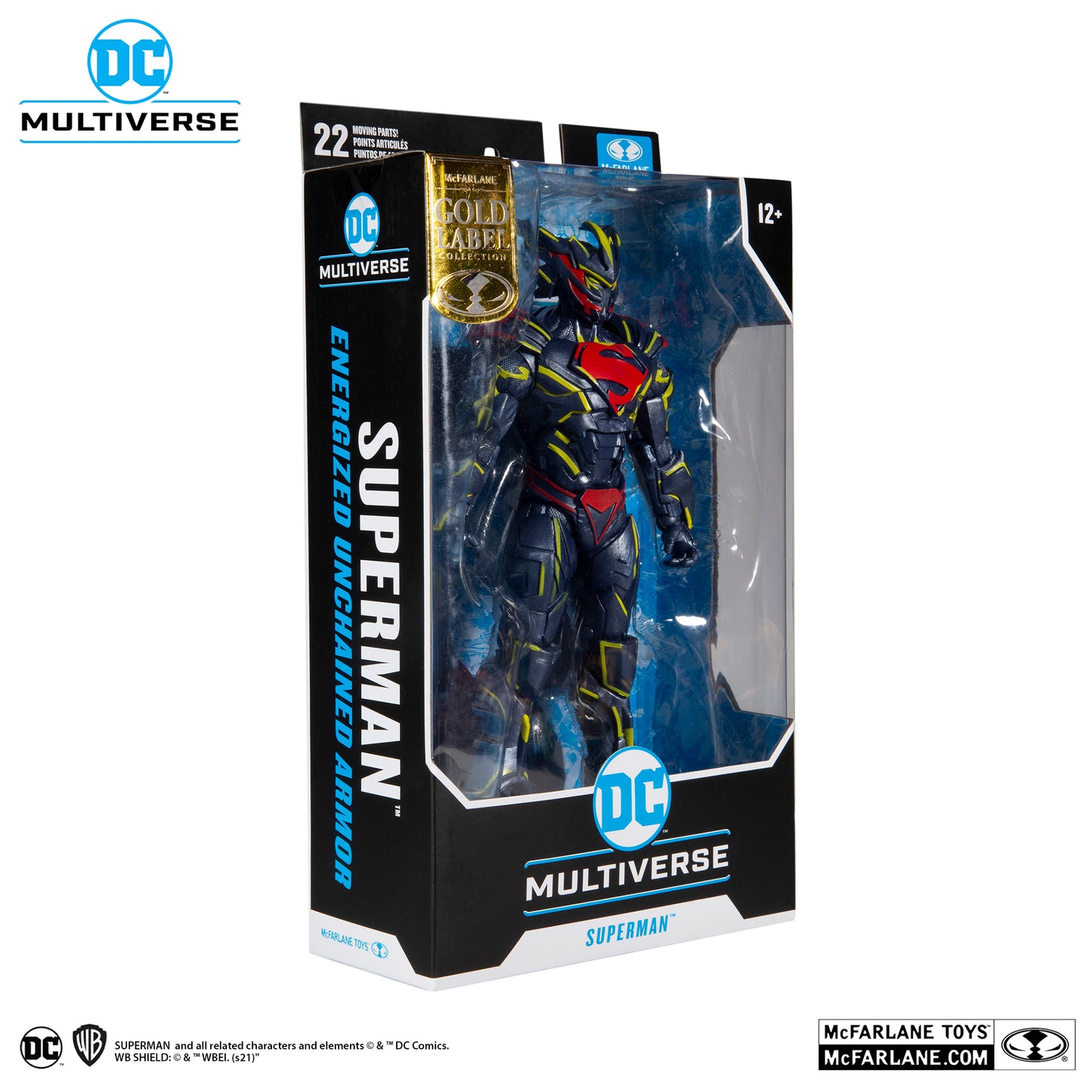 McFarlane Toys DC Superman Energized Unchained Armor Gold Label