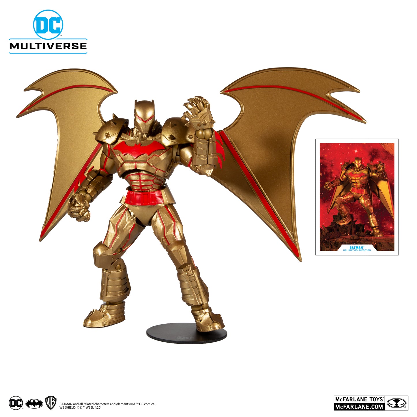 McFarlane Toys DC Multiverse Batman Hellbat Suit Gold Edition