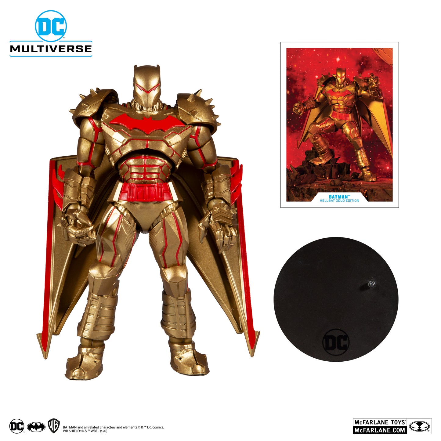 McFarlane Toys DC Multiverse Batman Hellbat Suit Gold Edition