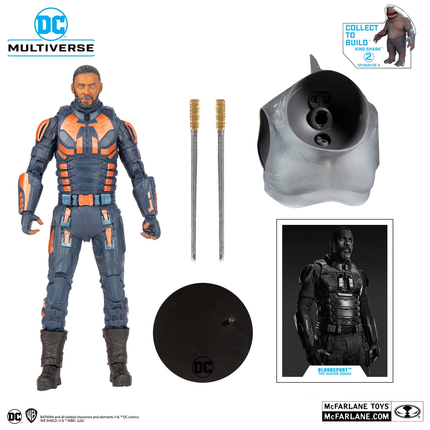 [BUNDLE] McFarlane Toys DC The Suicide Squad (Collect to Build: King Shark) [5 Figures]