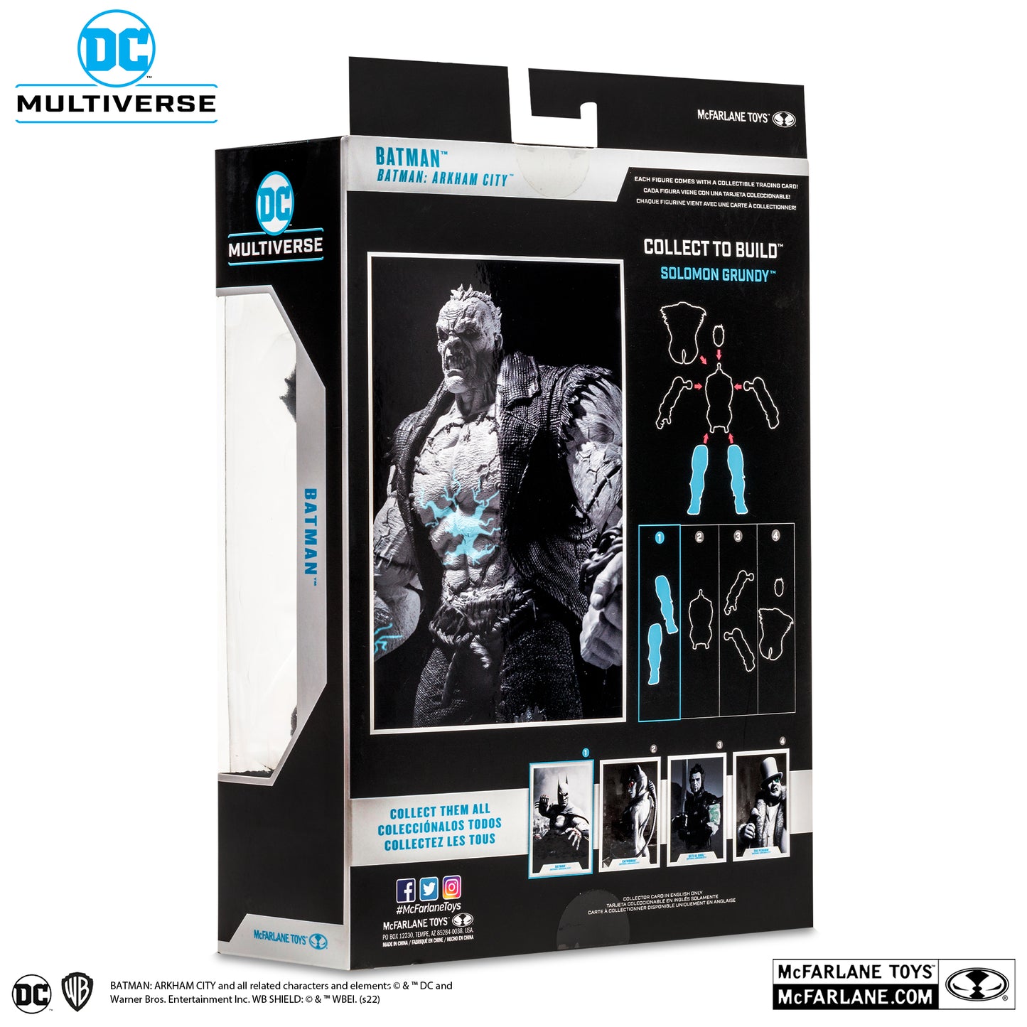 [BUNDLE] McFarlane Toys DC Multiverse Batman Arkham City Solomon Grundy Wave (Black & White) [Gold Label]