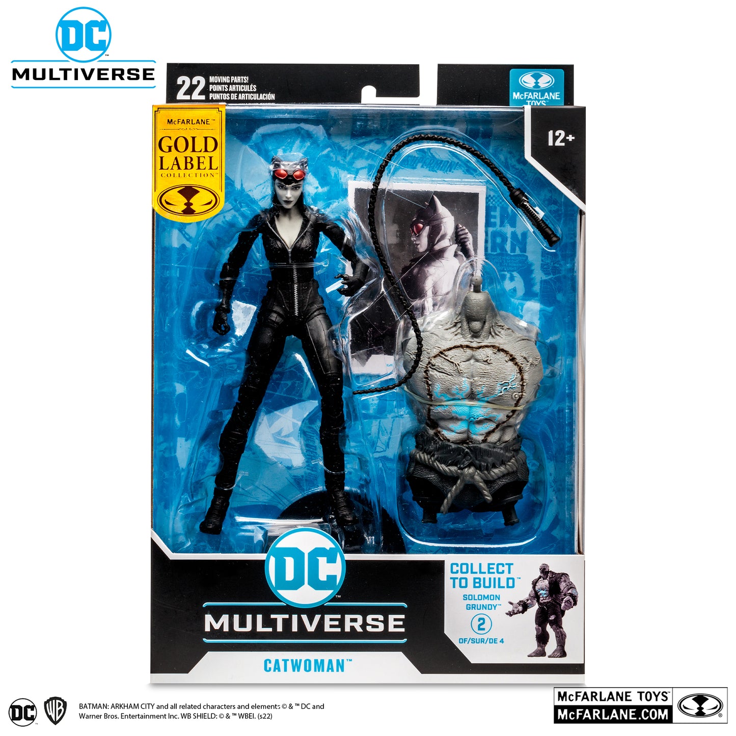 [BUNDLE] McFarlane Toys DC Multiverse Batman Arkham City Solomon Grundy Wave (Black & White) [Gold Label]