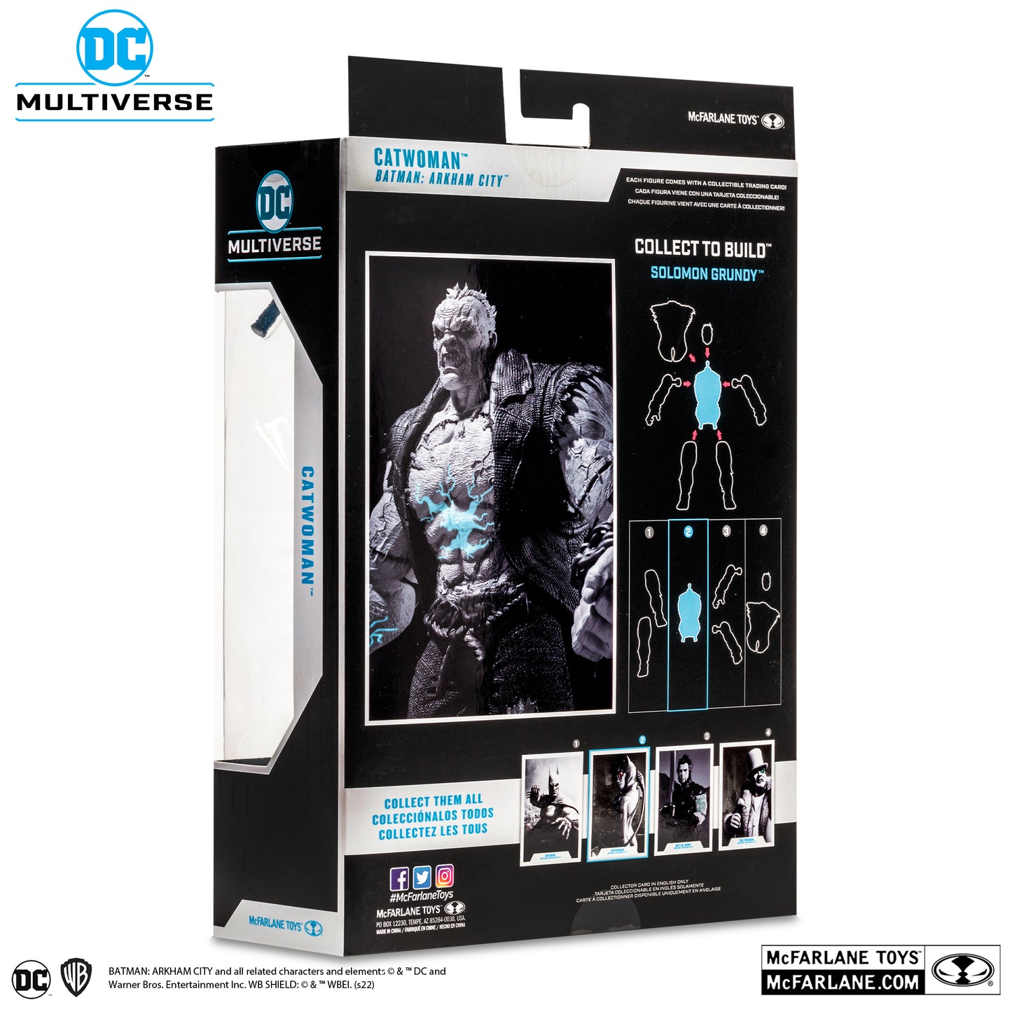 [BUNDLE] McFarlane Toys DC Multiverse Batman Arkham City Solomon Grundy Wave (Black & White) [Gold Label]