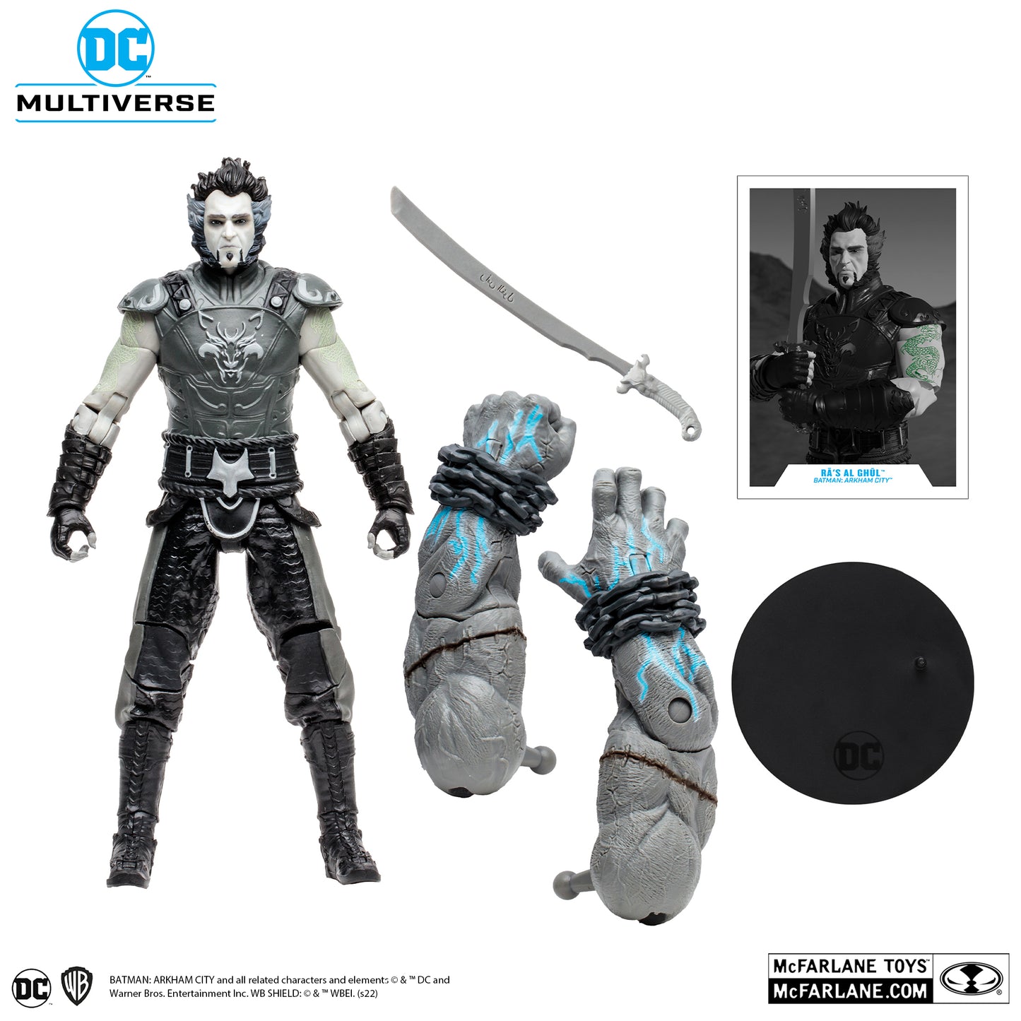 [BUNDLE] McFarlane Toys DC Multiverse Batman Arkham City Solomon Grundy Wave (Black & White) [Gold Label]