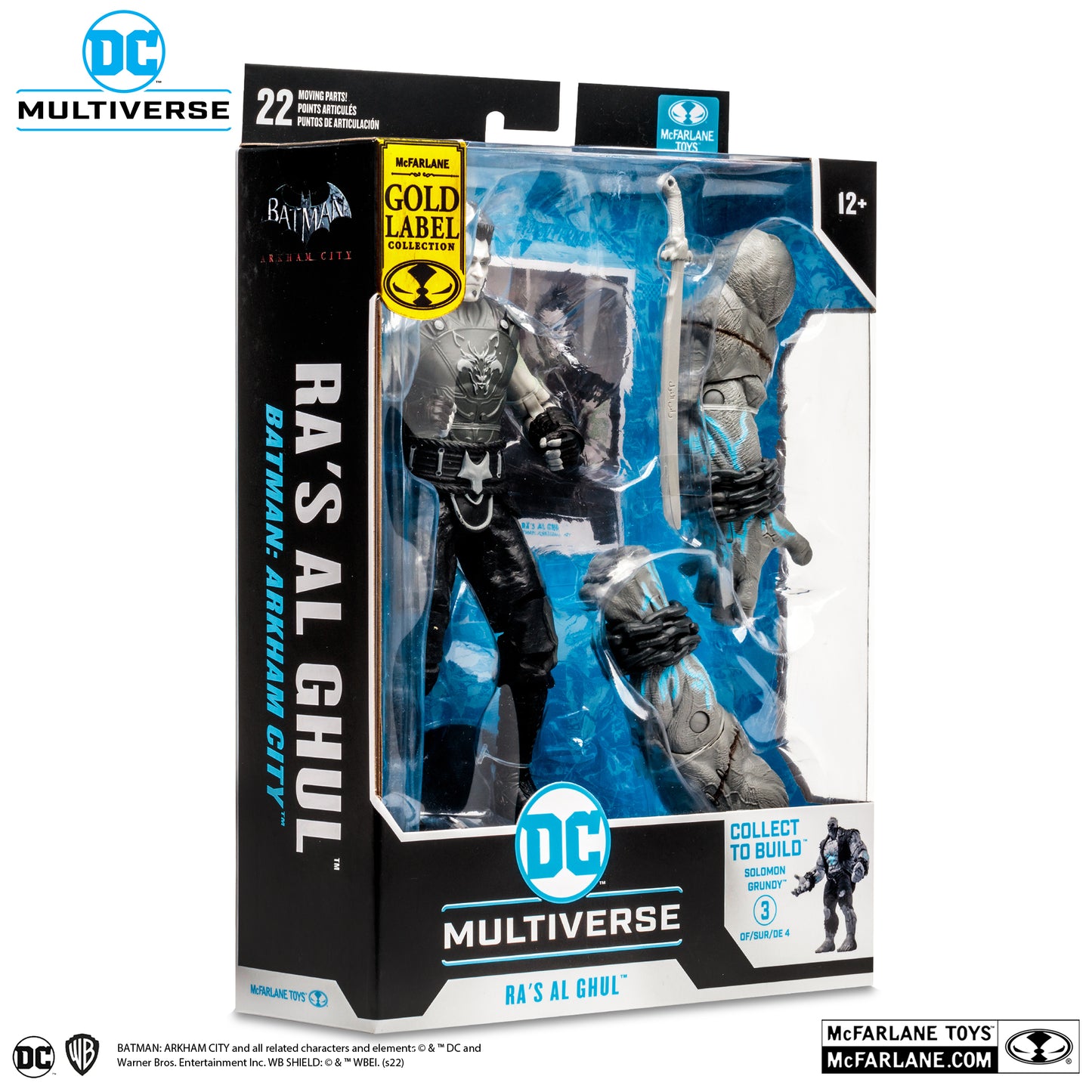 [BUNDLE] McFarlane Toys DC Multiverse Batman Arkham City Solomon Grundy Wave (Black & White) [Gold Label]