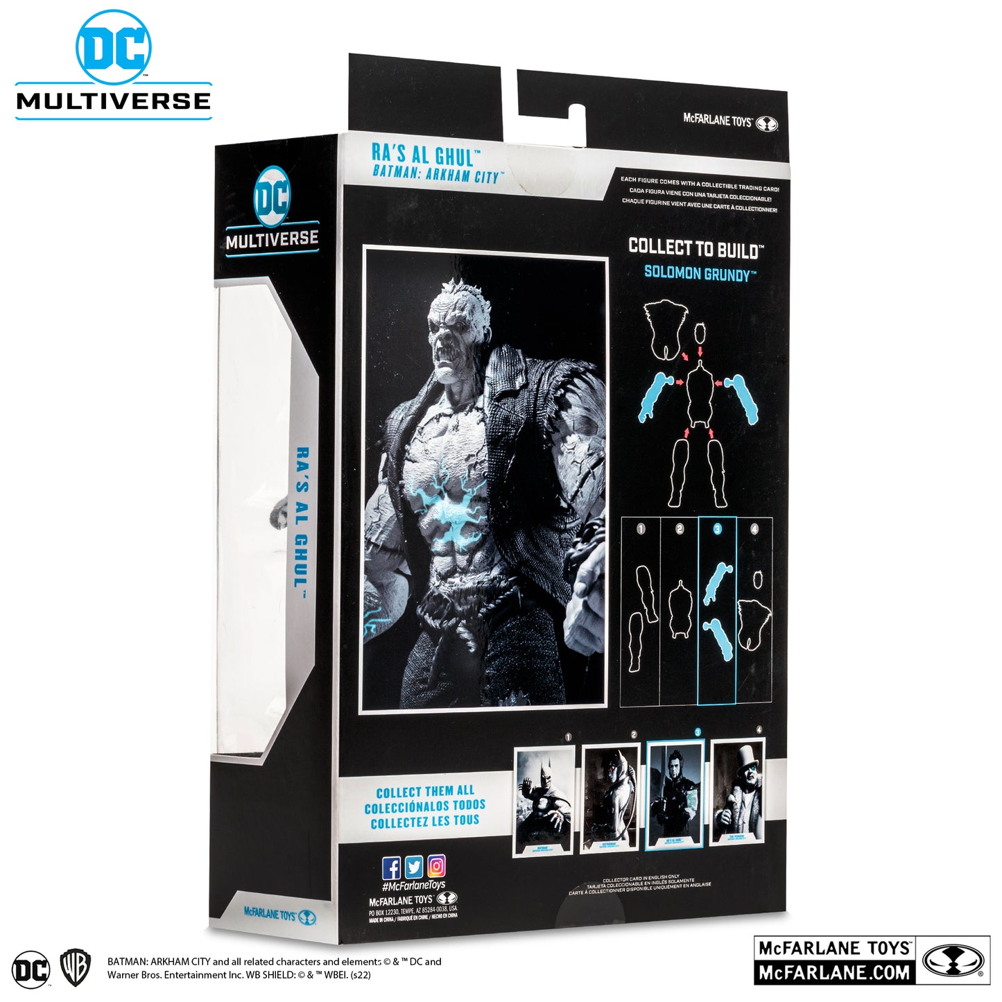 [BUNDLE] McFarlane Toys DC Multiverse Batman Arkham City Solomon Grundy Wave (Black & White) [Gold Label]