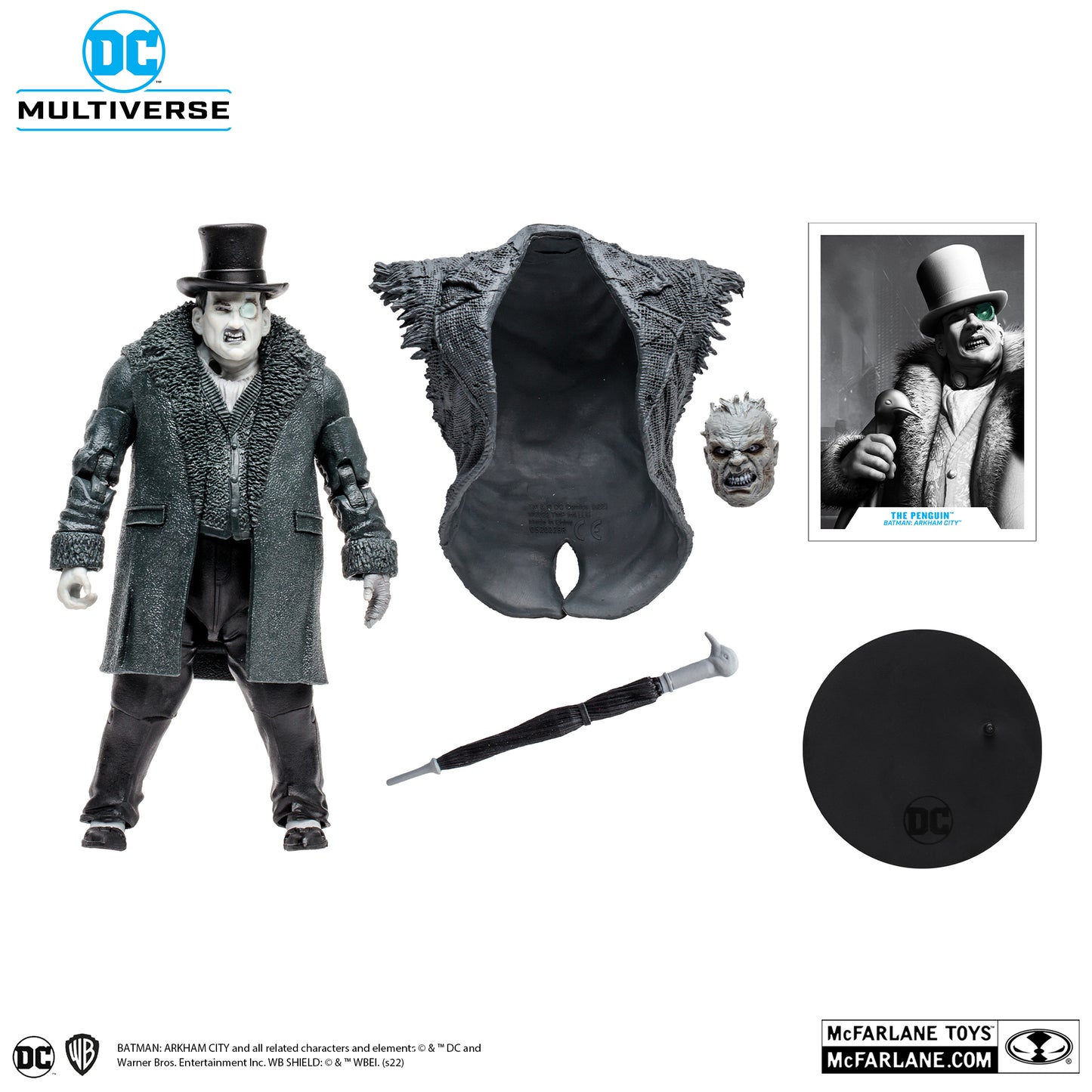 [BUNDLE] McFarlane Toys DC Multiverse Batman Arkham City Solomon Grundy Wave (Black & White) [Gold Label]