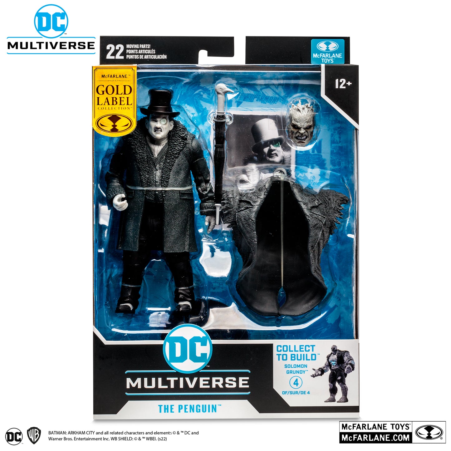 [BUNDLE] McFarlane Toys DC Multiverse Batman Arkham City Solomon Grundy Wave (Black & White) [Gold Label]