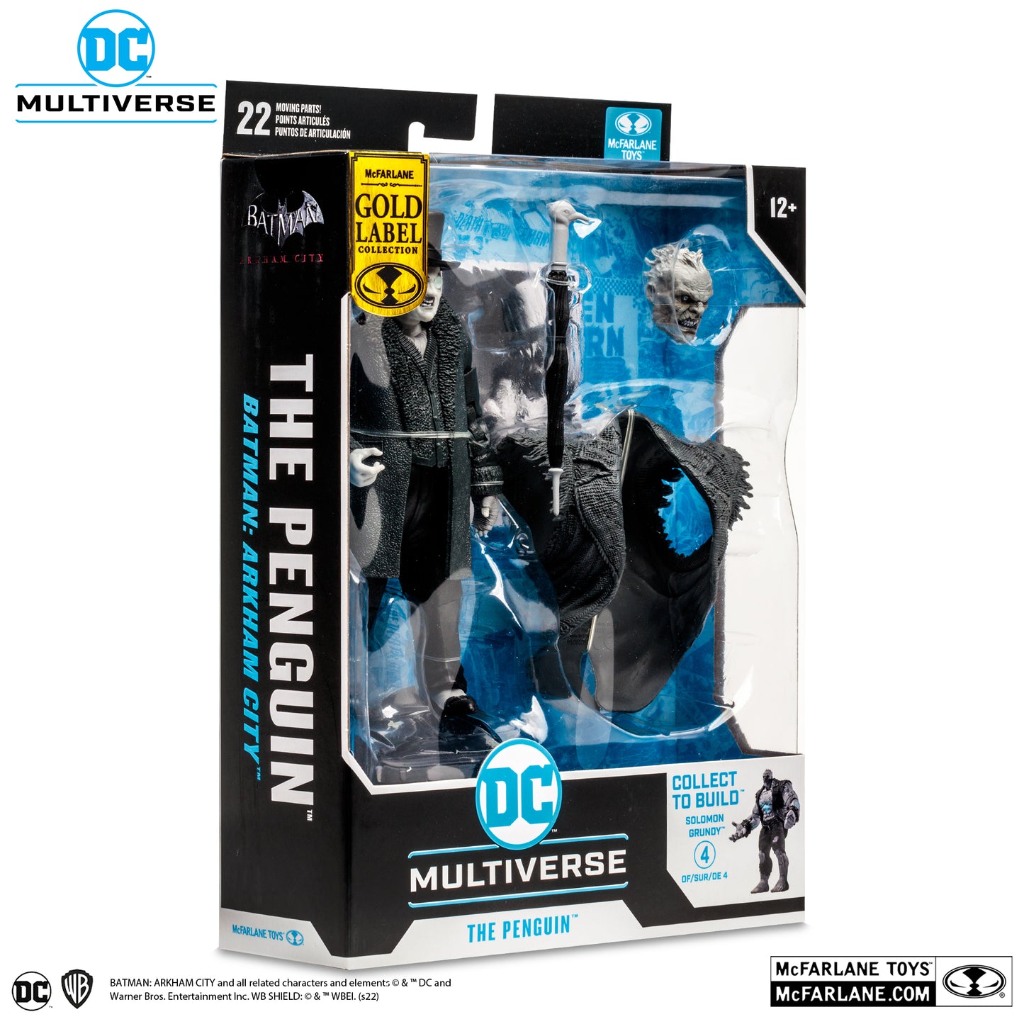 [BUNDLE] McFarlane Toys DC Multiverse Batman Arkham City Solomon Grundy Wave (Black & White) [Gold Label]