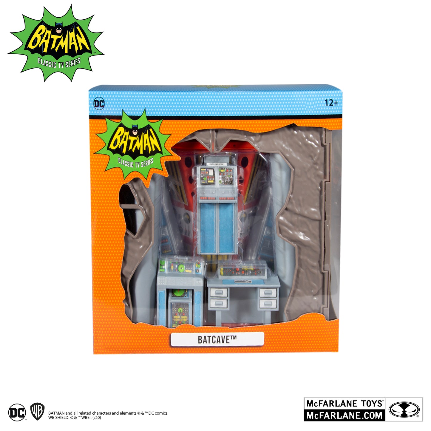 McFarlane Toys DC Retro Batman 66 Batcave Playset