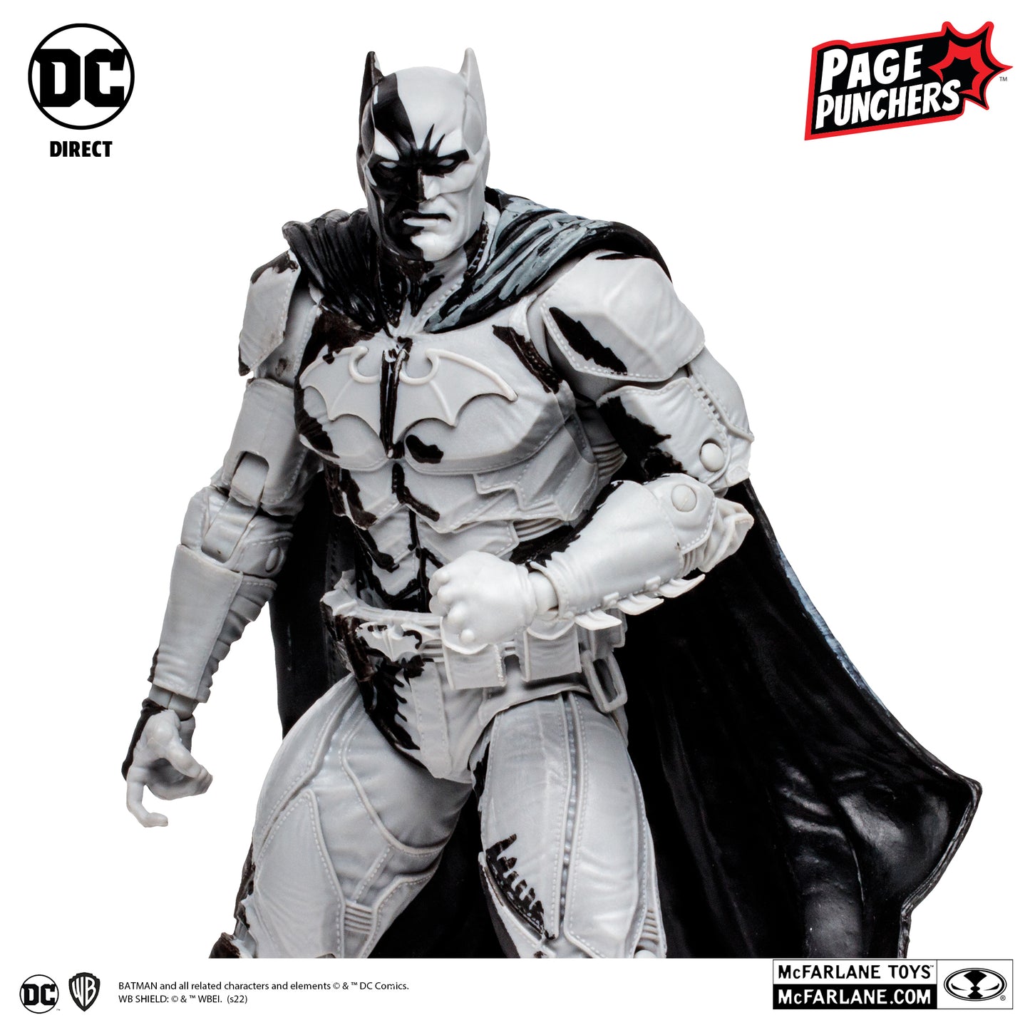 McFarlane Toys DC Direct Page Punchers Black Adam Wave - Batman Line Art Variant (Gold Label)