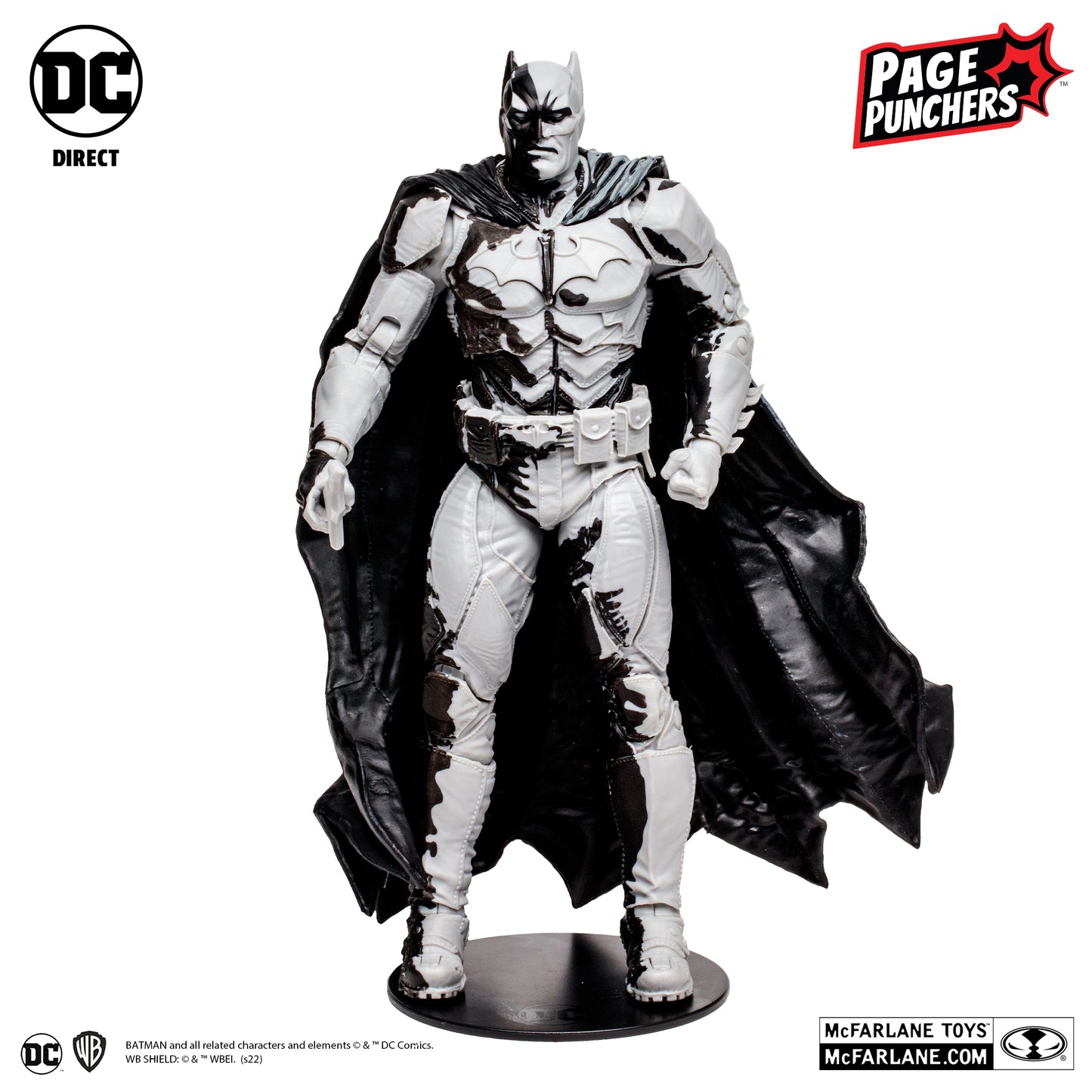 McFarlane Toys DC Direct Page Punchers Black Adam Wave - Batman Line Art Variant (Gold Label)