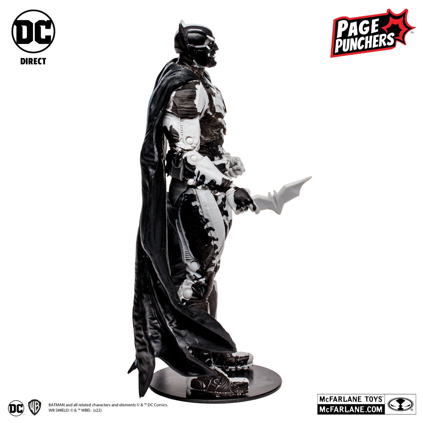 McFarlane Toys DC Direct Page Punchers Black Adam Wave - Batman Line Art Variant (Gold Label)