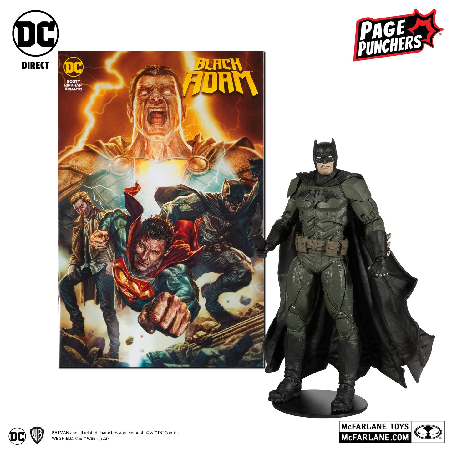 McFarlane Toys DC Direct Page Punchers Black Adam Comic - Batman