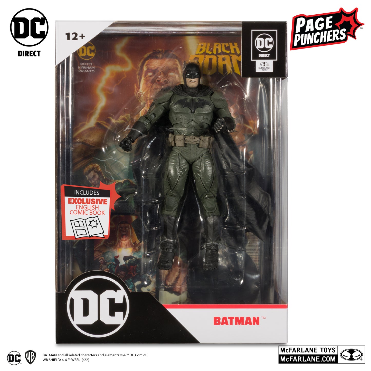 McFarlane Toys DC Direct Page Punchers Black Adam Comic - Batman