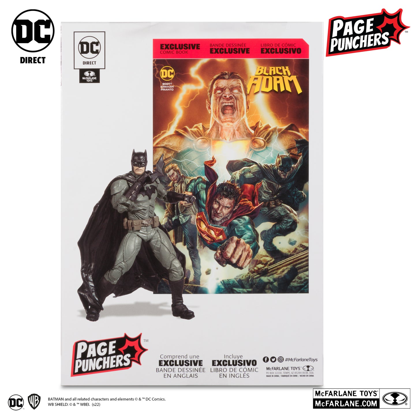 McFarlane Toys DC Direct Page Punchers Black Adam Comic - Batman