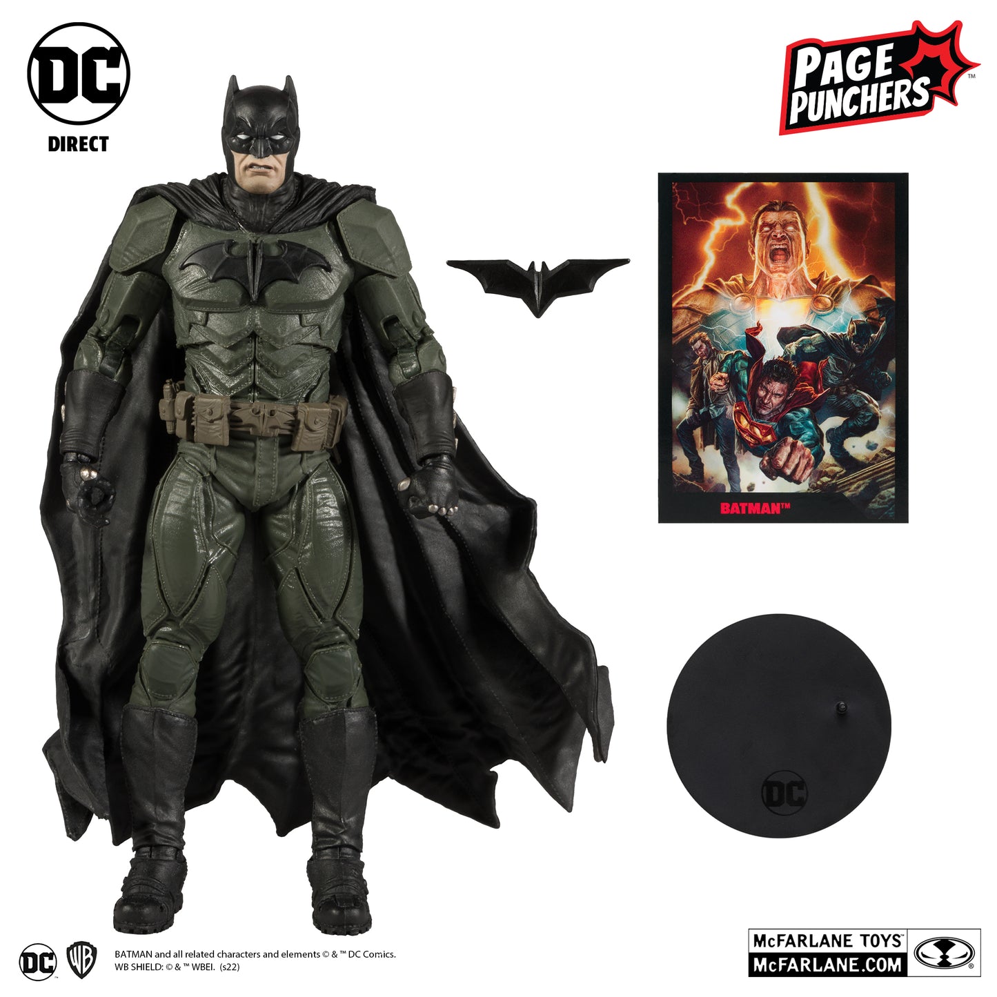McFarlane Toys DC Direct Page Punchers Black Adam Comic - Batman