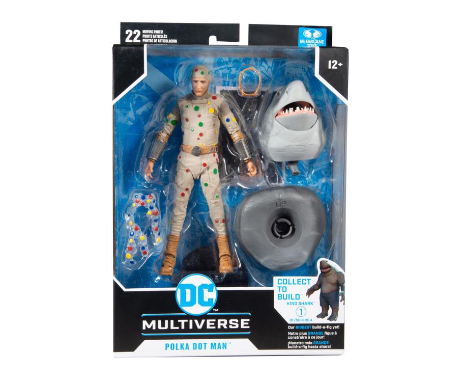 McFarlane Toys DC Suicide Squad Polka-Dot Man [King Shark BAF included]
