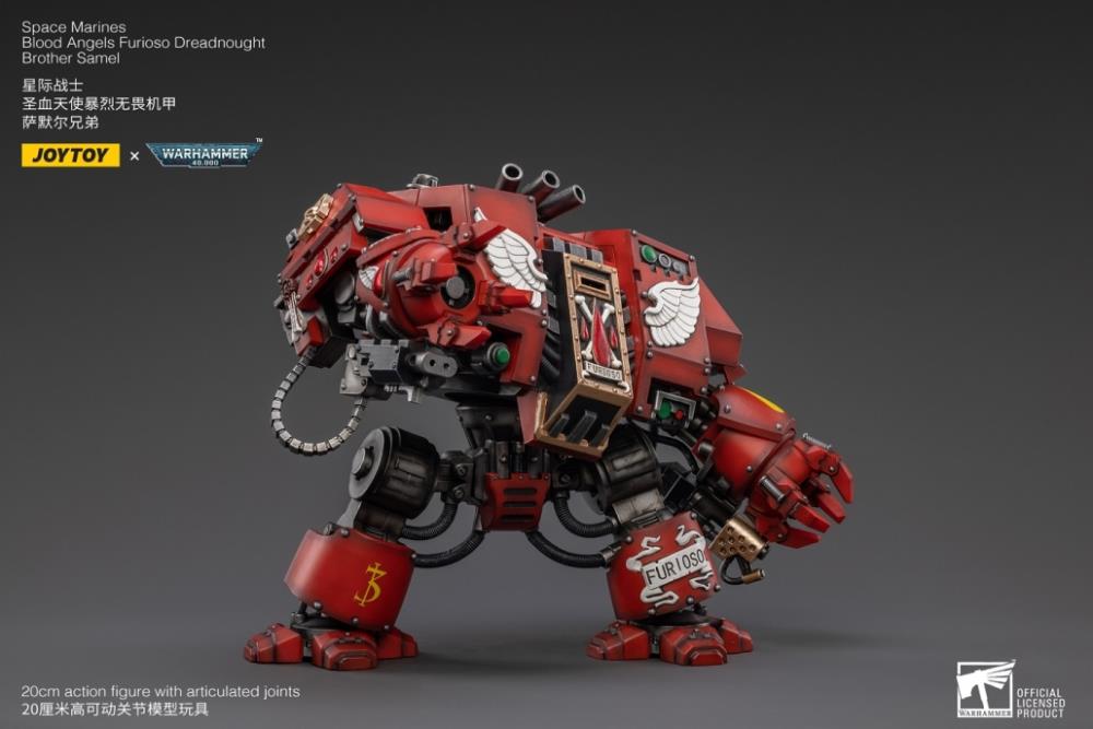 Joytoy 1/18 Warhammer 40k Blood Angels Furioso Dreadnought Brother Samel