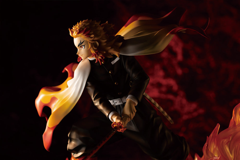 Kotobukiya Artfx-J Demon Slayer Kyojuro Rengoku [with Bonus Faceplate]