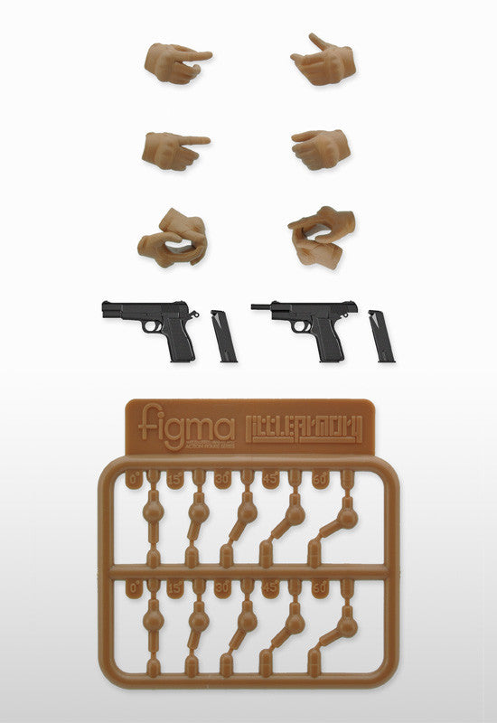 Tomytec Little Armory LAOP06 Figma Tactical Gloves 2 Handgun Set (Tan)