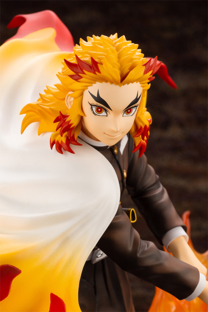 Kotobukiya Artfx-J Demon Slayer Kyojuro Rengoku [with Bonus Faceplate]