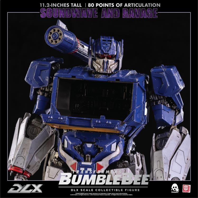 Threezero DLX Transformers Bumblebee Movie Soundwave and Ravage