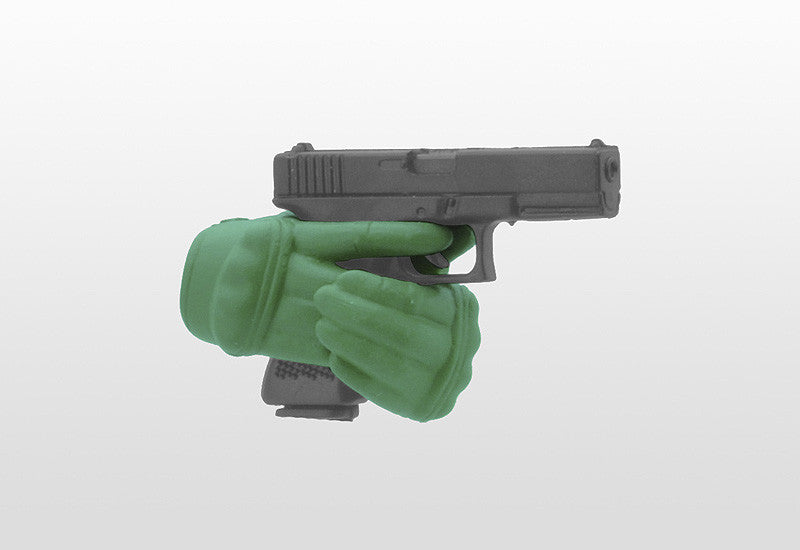 Tomytec Little Armory LAOP07 Figma Tactical Gloves 2 Revolver Set (Green)