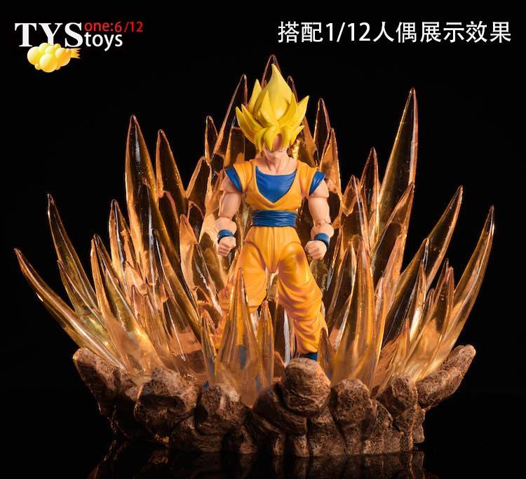 TYSToys Diorama Saiyan Warrior Burst Platform