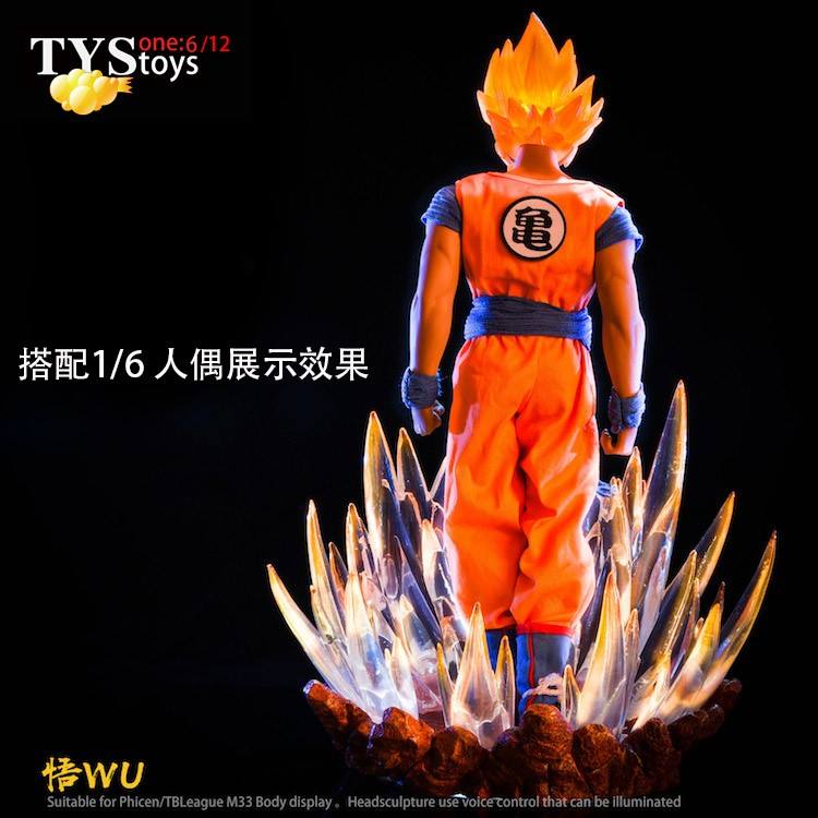 TYSToys Diorama Saiyan Warrior Burst Platform