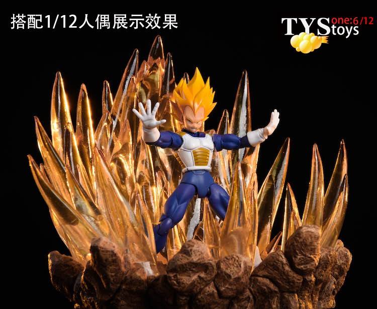 TYSToys Diorama Saiyan Warrior Burst Platform