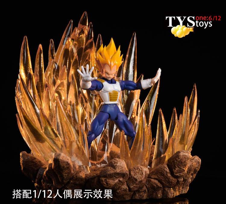 TYSToys Diorama Saiyan Warrior Burst Platform