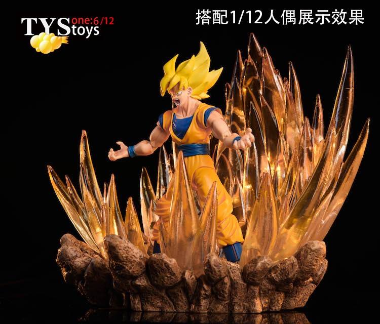 TYSToys Diorama Saiyan Warrior Burst Platform