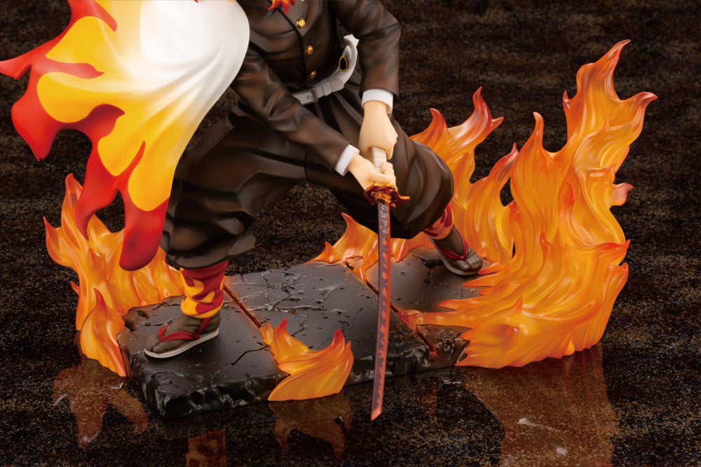 Kotobukiya Artfx-J Demon Slayer Kyojuro Rengoku [with Bonus Faceplate]