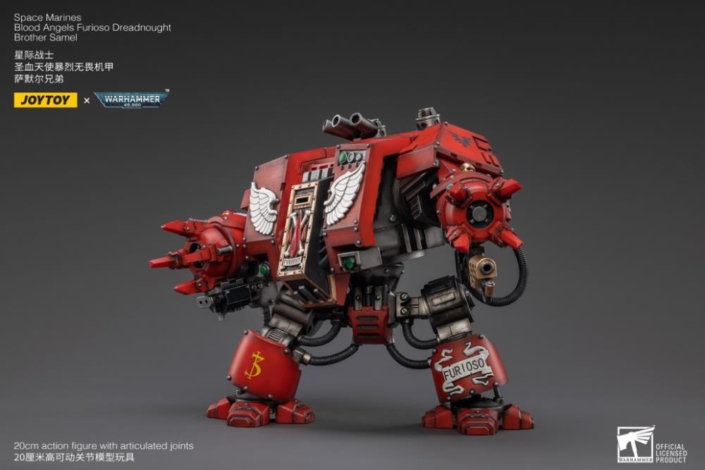 Joytoy 1/18 Warhammer 40k Blood Angels Furioso Dreadnought Brother Samel