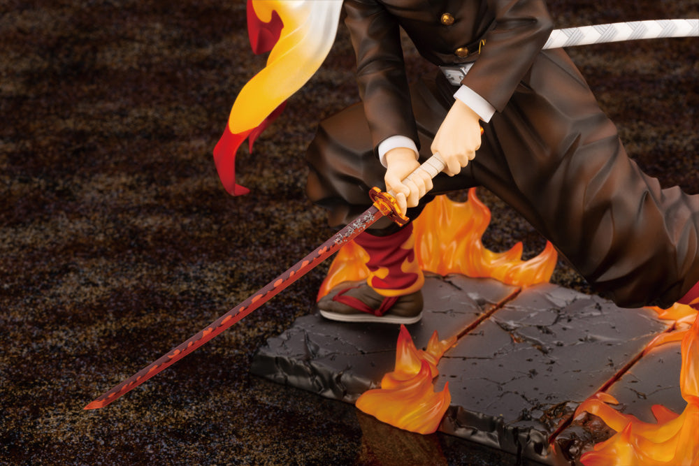 Kotobukiya Artfx-J Demon Slayer Kyojuro Rengoku [with Bonus Faceplate]