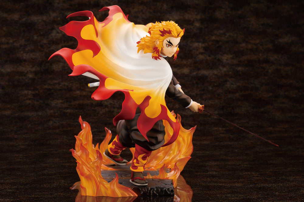 Kotobukiya Artfx-J Demon Slayer Kyojuro Rengoku [with Bonus Faceplate]