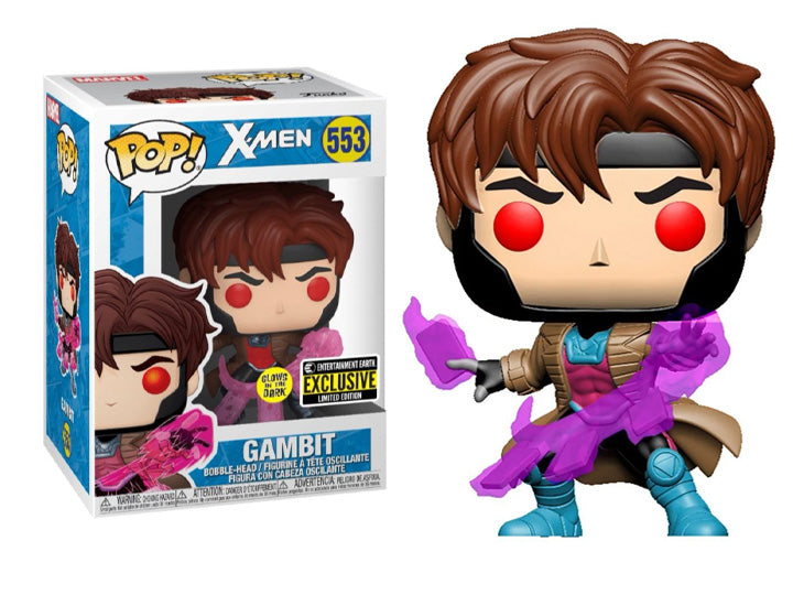 Funko Pop Marvel X-Men Gambit Entertainment Exclusive Glow in the Dark