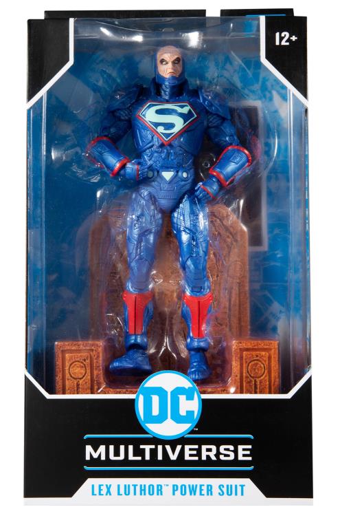 McFarlane Toys DC Lex Luthor in Blue Power Suit and Throne