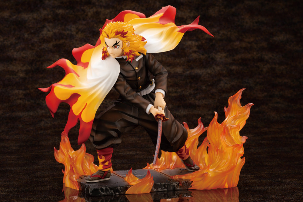 Kotobukiya Artfx-J Demon Slayer Kyojuro Rengoku [with Bonus Faceplate]