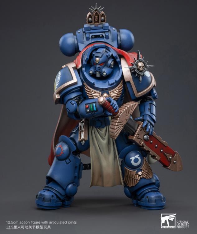 Joytoy 1/18 Warhammer 40K Ultramarines - Primaris Captain Ptolias Corvor with Master Crafter Heavy Bolt Rifle