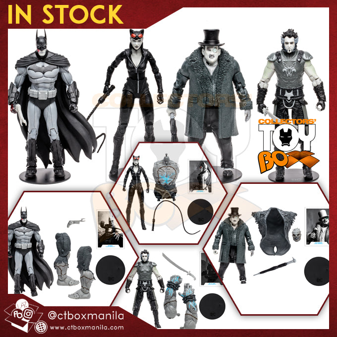 [BUNDLE] McFarlane Toys DC Multiverse Batman Arkham City Solomon Grundy Wave (Black & White) [Gold Label]