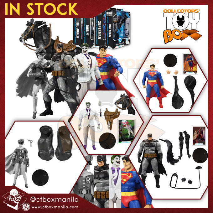 [BUNDLE] McFarlane Toys DC Batman: The Dark Knight Returns Wave 1 (Collect to Build: Batman's Horse) [with Platinum Robin]