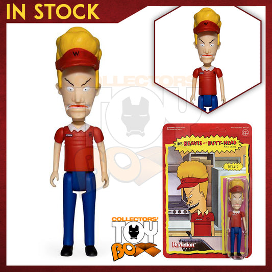 Super7 Beavis and Butt-Head Reaction Beavis Burger World