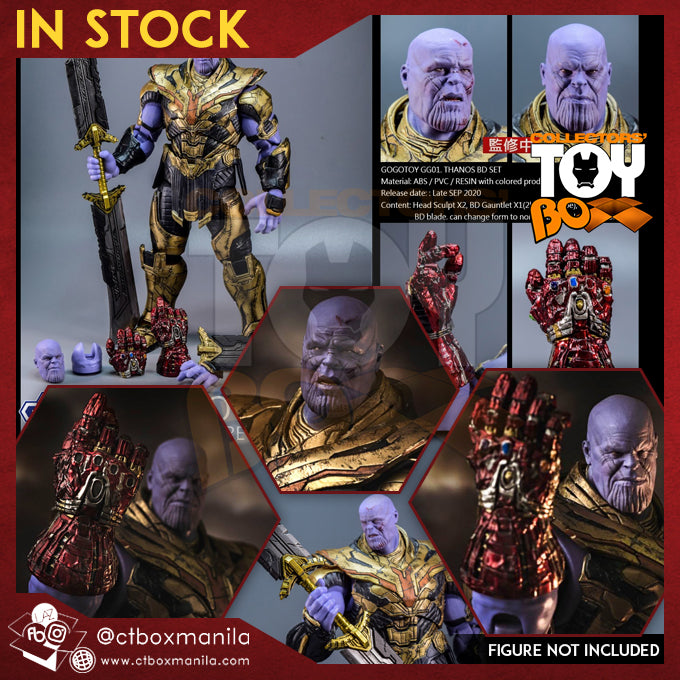 Gogotoys 1/12 Battle Damaged Accessory Set for SH Figuarts Thanos (Thanos Figure not Included)