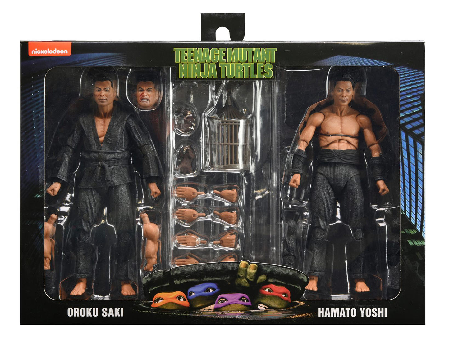 Neca Ultimate Teenage Mutant Ninja Turtles Movie 1990 - Shadow Warriors Oroku Saki And Hamato Yoshi 2 Pack