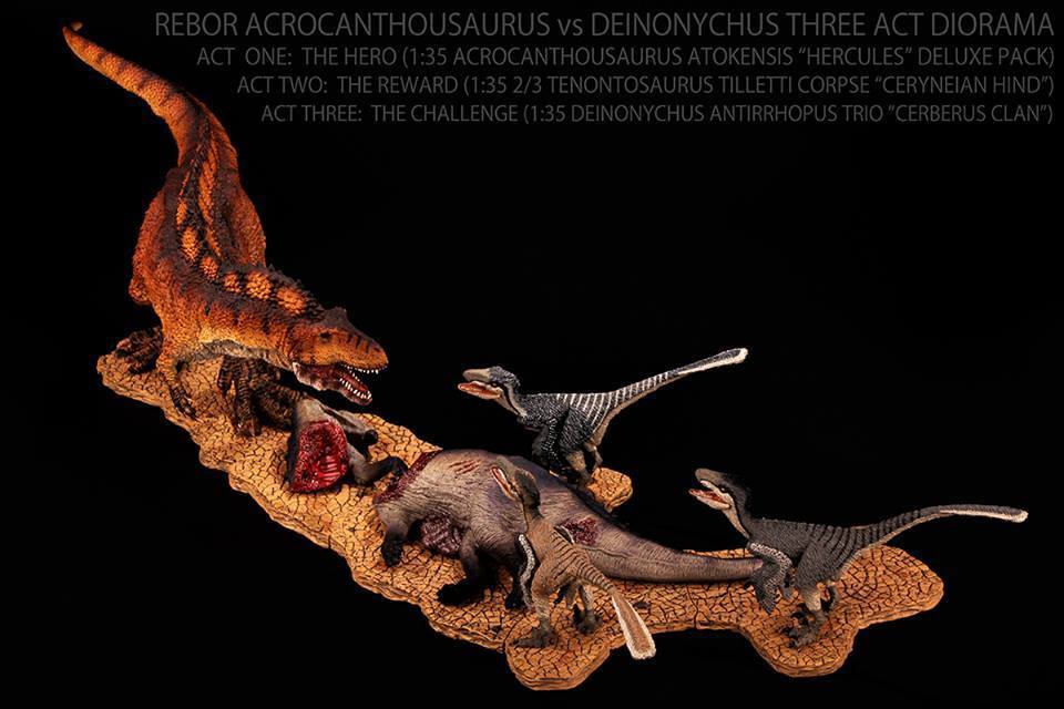 Rebor 1/35 Acrocanthosaurus Atokensis Hercules Deluxe Pack