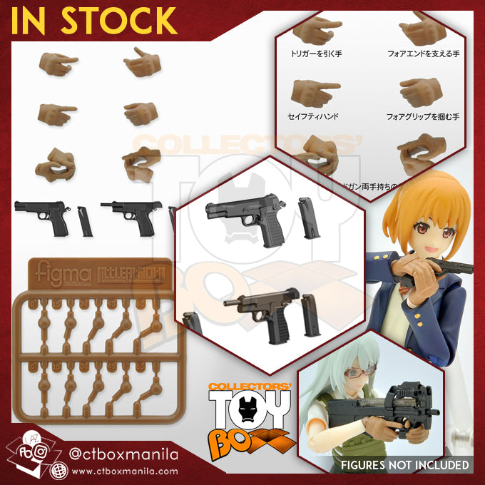 Tomytec Little Armory LAOP06 Figma Tactical Gloves 2 Handgun Set (Tan)