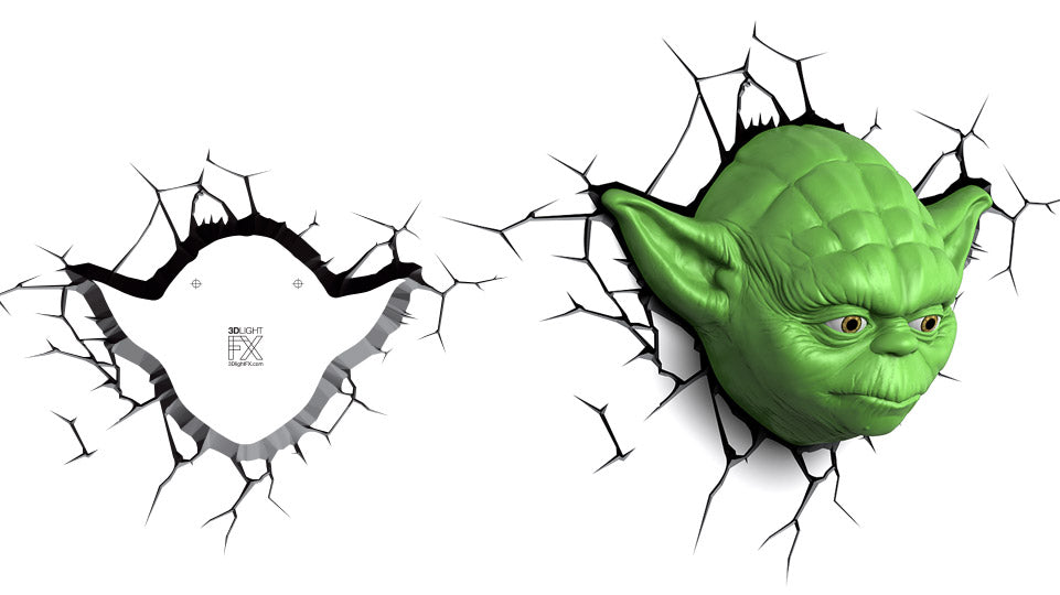 3D LightFX Decolights Star Wars Yoda Head